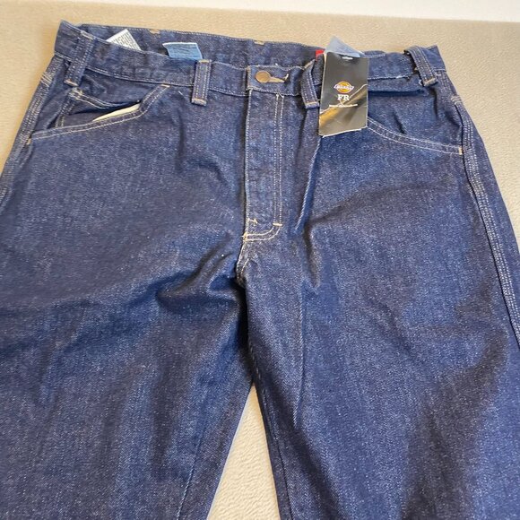 Dickies Mens Jeans 38x32 Measured Flame-Resistant Denim 2112 Relaxed - Picture 3 of 16